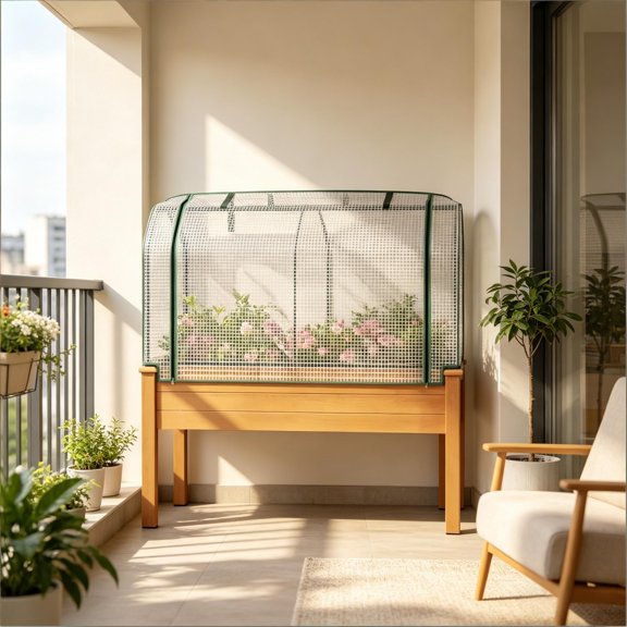 TK Outdoor Planter Box,Raised Garden Bed,Vegetables Planter Box