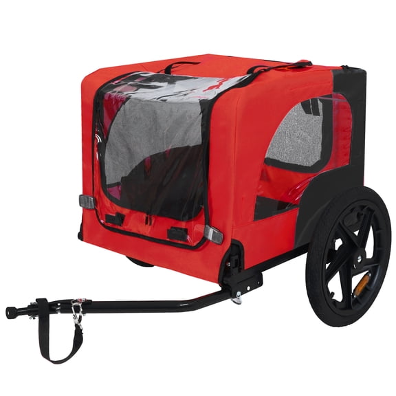 TK Pet Bike Trailer Dog Cart for Bicycle,Suitable for Small and Medium Pets Easy Folding Cart Frame Quick Release Wheel