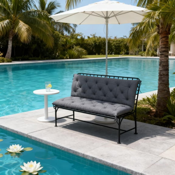 TK Replacement Cushion for Swing Chair,Tufted Bench Cushion for Sofa/Couch(Only Cushion)
