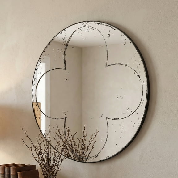 TK Round wall-mounted mirror Versatile Home Decor Ideal for bedrooms living rooms dining rooms fireplaces foyers and more
