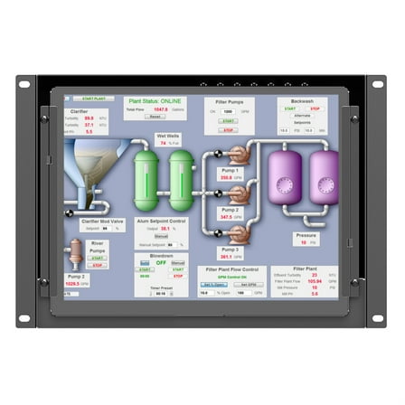 TK1040-NP/C/T -B- LILLIPUT 10.4" Industrial Touch Monitor Open frame design for optional.