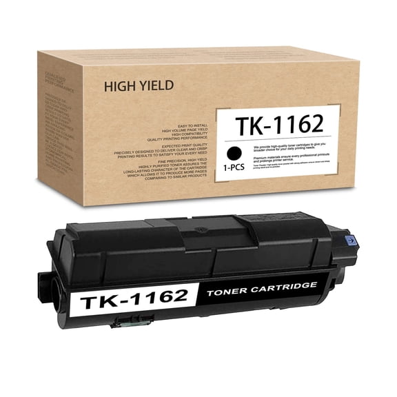 TK1162 Black Toner Cartridge 1 Pack Replacement for Kyocera ECOSYS P2040 Printer