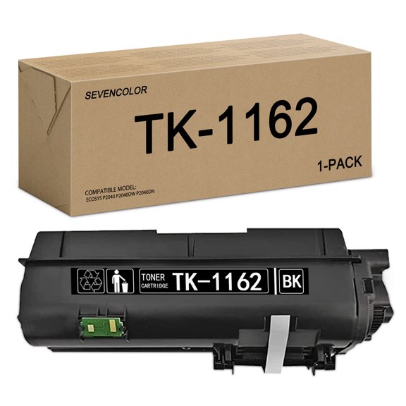 TK1162 Toner Kit Black Toner Cartridge 1 Pack Replacement for Kyocera P2040 Printer