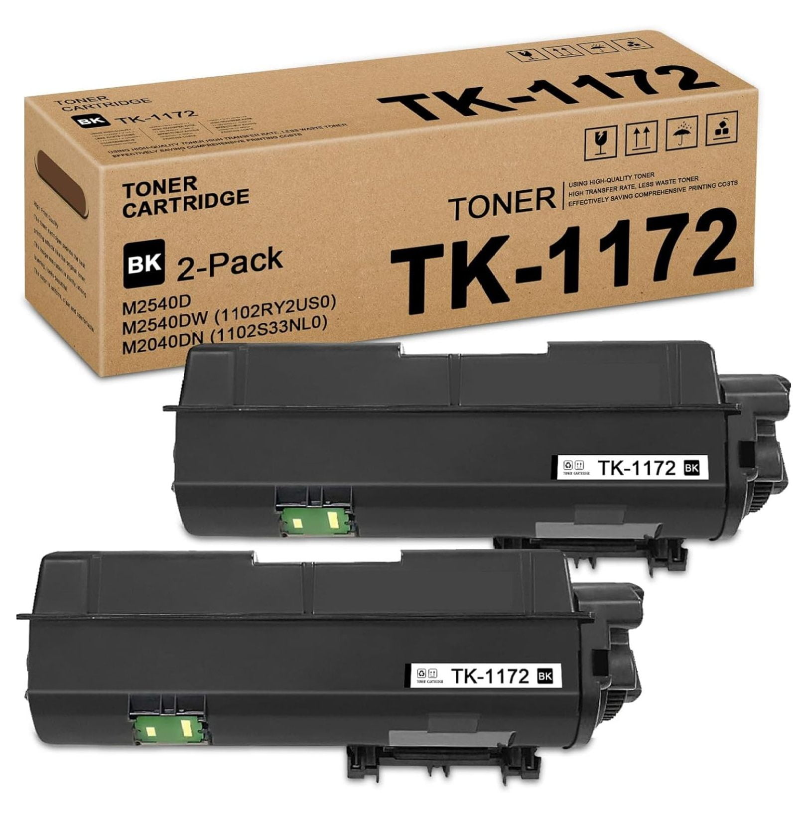 TK1172 TK 1172 Black Toner Cartridge 2 Pack TK1172 Toner Cartridge tk1172-tk-1172-black-toner-cartridge-2-pack-tk1172-toner-cartridge