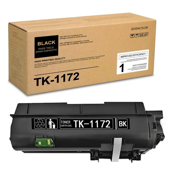 TK1172 Toner Kit Black Toner Cartridge Replacement for Kyocera M2540d Printer 1 Pack