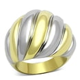 thumbnail image 1 of TK1219 - Two-Tone IP Gold (Ion Plating) Stainless Steel Ring with No Stone Size 10, 1 of 4