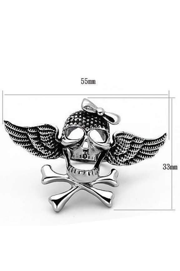 High polished (no plating) Stainless Steel Ring with Epoxy in Jet for Women Biker Theme Jet Stone Color Style TK1314 Size 6