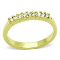 thumbnail image 1 of IP Gold(Ion Plating) Stainless Steel Ring with Top Grade Crystal in Clear for Women Clear Stone Color Style TK1390 Size 5, 1 of 4