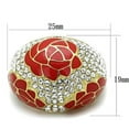 thumbnail image 1 of IP Gold(Ion Plating) Stainless Steel Ring with Top Grade Crystal in Clear for Women Clear Stone Color Style TK1728 Size 9, 1 of 3