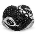 thumbnail image 1 of TK1788 - Two-Tone IP Black (Ion Plating) Stainless Steel Ring with Top Grade Crystal  in Jet Size 7, 1 of 2