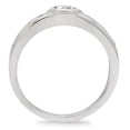 thumbnail image 1 of High polished (no plating) Stainless Steel Ring with AAA Grade CZ in Clear for Women Clear Stone Color Style TK200 Size 8, 1 of 4