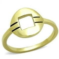 thumbnail image 1 of IP Gold(Ion Plating) Stainless Steel Ring with No Stone for Women Minimalist Theme No Stone Stone Color Style TK2033 Size 9, 1 of 4
