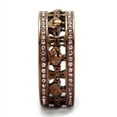 thumbnail image 1 of TK2204LC - IP Coffee light Stainless Steel Ring with Top Grade Crystal in Light Rose, 1 of 1