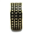 thumbnail image 1 of TK2312 - IP Gold(Ion Plating) Stainless Steel Ring with Epoxy in Jet, 1 of 1