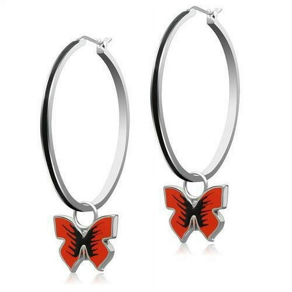TK2709 - IP Light Black (IP Gun) Stainless Steel Earrings with Top Grade Crystal in Multi Color