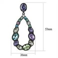 thumbnail image 1 of TK2785 - IP Light Black  (IP Gun) Stainless Steel Earrings with AAA Grade CZ  in Multi Color, 1 of 1