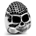 thumbnail image 1 of High polished (no plating) Stainless Steel Ring with No Stone for Women Biker Theme No Stone Stone Color Style TK306 Size 11, 1 of 1
