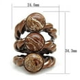 thumbnail image 1 of TK3081 - IP Coffee light Stainless Steel Ring with Semi-Precious Oligoclase in Multi Color Size 8, 1 of 3