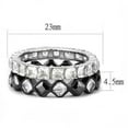 thumbnail image 1 of TK3231 - Two-Tone IP Black (Ion Plating) Stainless Steel Ring with AAA Grade CZ  in Black Diamond Size 7, 1 of 3