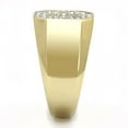 thumbnail image 1 of TK3270 - Two-Tone IP Gold (Ion Plating) Stainless Steel Ring with Top Grade Crystal in Clear, 1 of 1