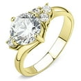 thumbnail image 1 of TK3670 - IP Gold(Ion Plating) Stainless Steel Ring with AAA Grade CZ in Clear, 1 of 1