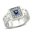 thumbnail image 1 of High polished (no plating) Stainless Steel Ring with Synthetic in Montana for Women Style TK3771 Size 12, 1 of 5