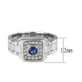 thumbnail image 1 of TK3771 - High polished (no plating) Stainless Steel Ring with Synthetic in Montana, 1 of 1