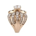 thumbnail image 1 of TK3786 - IP Rose Gold(Ion Plating) Stainless Steel Ring with AAA Grade CZ in Clear, 1 of 1