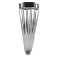 thumbnail image 1 of High polished (no plating) Stainless Steel Ring with Top Grade Crystal in Clear for Women Clear Stone Color Style TK386 Size 9, 1 of 3