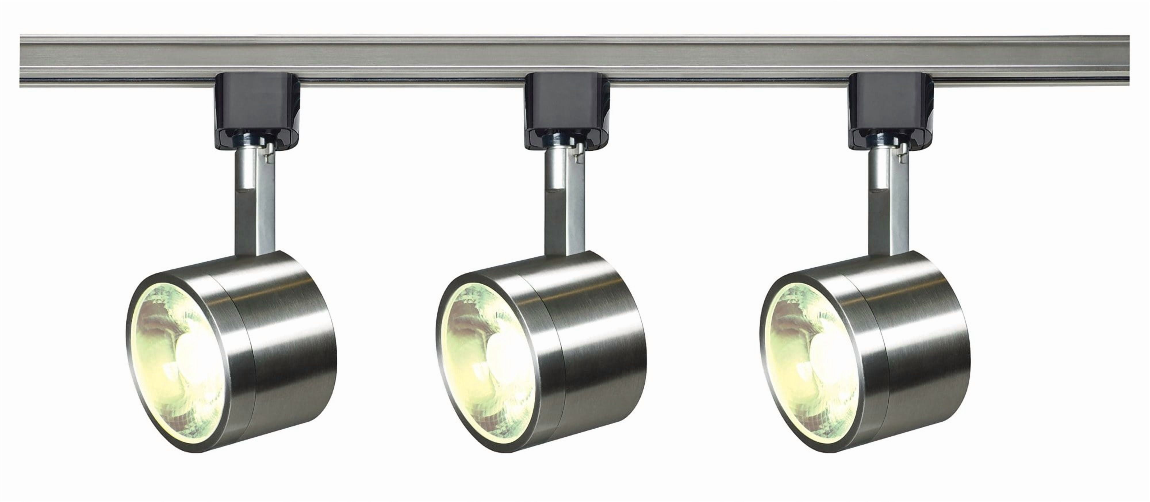 1 - Light Brushed Nickel/Silver Track Lighting
