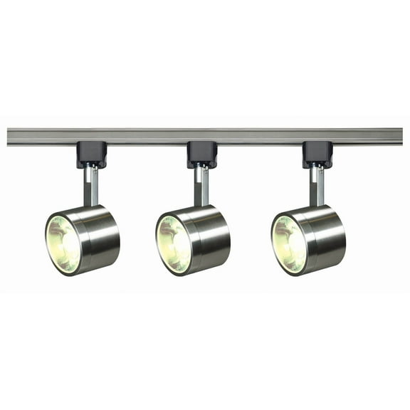 TK407-Nuvo Lighting-36W 3 LED Round Track Light-3 Inches Wide by 2.88 Inches High-Brushed Nickel Finish