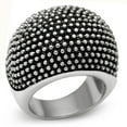 thumbnail image 1 of High polished (no plating) Stainless Steel Ring with No Stone for Women No Stone Stone Color Style TK519 Size 6, 1 of 4