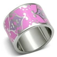 thumbnail image 1 of TK685 - High polished (no plating) Stainless Steel Ring with Epoxy in Multi Color, 1 of 1