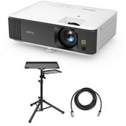 TK700 4K HDR 16ms Low Input Lag Gaming DLP Projector Bundle with Laptop Stand and Accessory Tray, HDMI 2.0 Cable