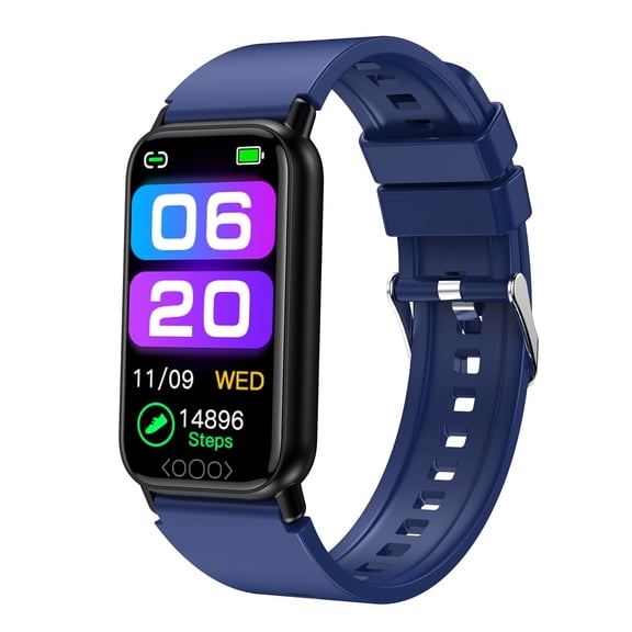 TK72 Smart Watch with Bluetooth Calling, Stainless Steel Strap, IP68 Waterproof, Fitness & Health Monitoring, Multi-Sport Modes, Customizable Dials Blue