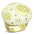thumbnail image 1 of IP Gold(Ion Plating) Stainless Steel Ring with Top Grade Crystal in Clear for Women Clear Stone Color Style TK875 Size 6, 1 of 4