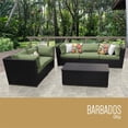 thumbnail image 1 of TKC Barbados 6 Piece Patio Wicker Sofa Set in Green, 1 of 2