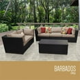 thumbnail image 1 of TKC Barbados 6 Piece Patio Wicker Sofa Set in Wheat, 1 of 2
