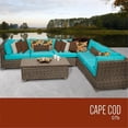 thumbnail image 1 of TKC Cape Cod 7 Piece Outdoor Wicker Patio Furniture Set, 1 of 1