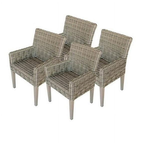 TKC Cape Cod Dining Chairs with Arms, Vintage Stone - 4 Piece