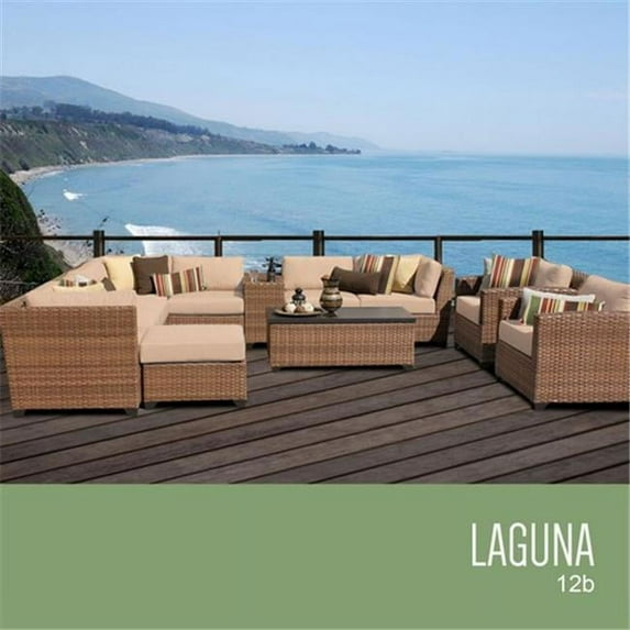 TKC Laguna 12 Piece Outdoor Wicker Patio Furniture Set