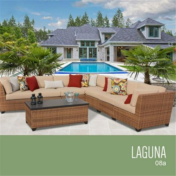 TKC Laguna 8 Piece Outdoor Wicker Patio Furniture Set