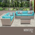 thumbnail image 1 of TKC Monterey 6 Piece Patio Wicker Sofa Set in Turquoise, 1 of 2