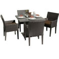 thumbnail image 1 of TKC Napa Square Outdoor Patio Dining Table with 4 Chairs, 1 of 1