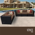 thumbnail image 1 of TKC Venice 5 Piece Patio Wicker Sofa Set in Dark Brown, 1 of 2