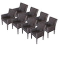 thumbnail image 1 of TKC Venice Dining Chairs with Arms, Chestnut Brown - 8 Piece, 1 of 1