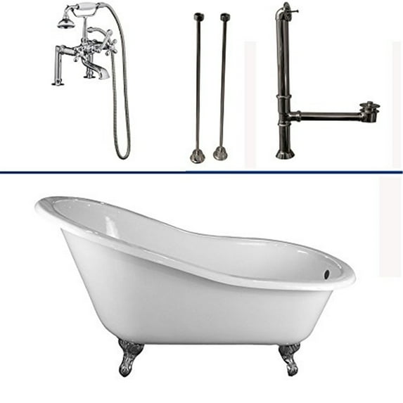 BarclayTub Kit 67" CI Slipper, Tub