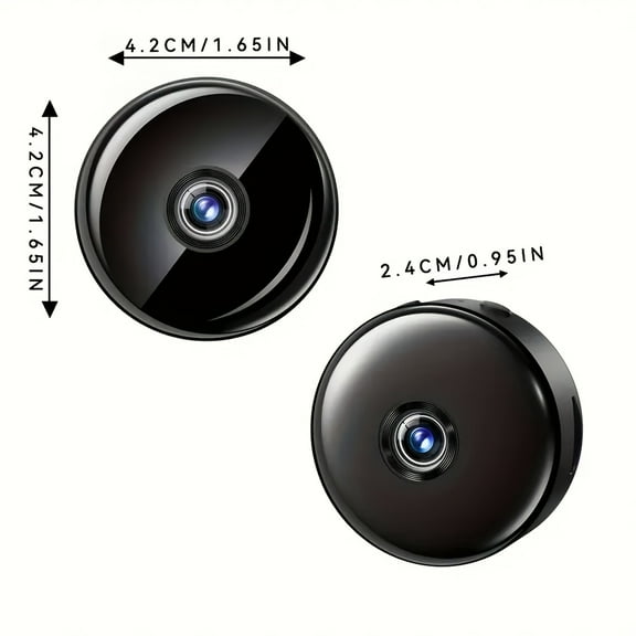 TKDMR Home Security Camera Wireless WIFI Mini Indoor Surveillance Camera with Night Vision 1080 HD Video Recording Wide Angle