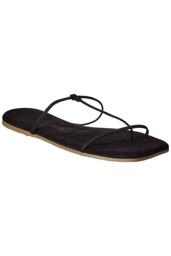 Chloe Suede Sandal, 8, Black