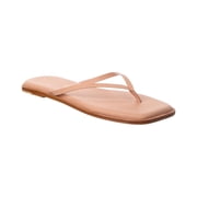 TKEES Dylan Leather Sandal, 5, Beige